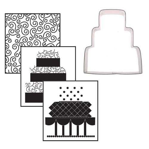 Wedding Cake Cookie Cutter Texture Set - Click Image to Close